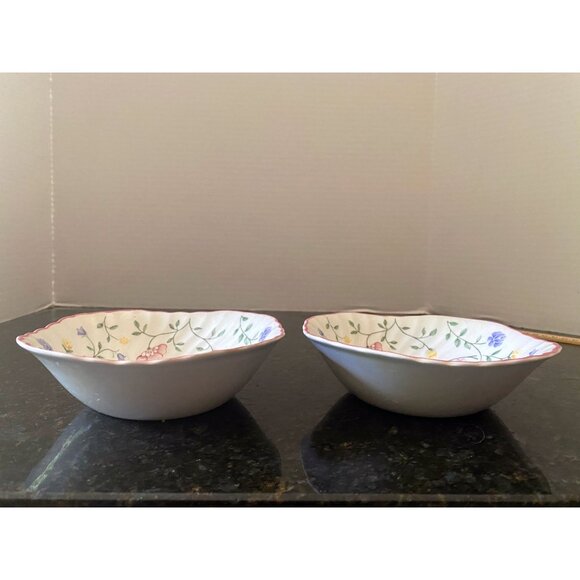 Johnson Brothers "Summer Chintz" 6 Inch Square Cereal Bowls, (Qty. 2), Japan - Picture 3 of 8